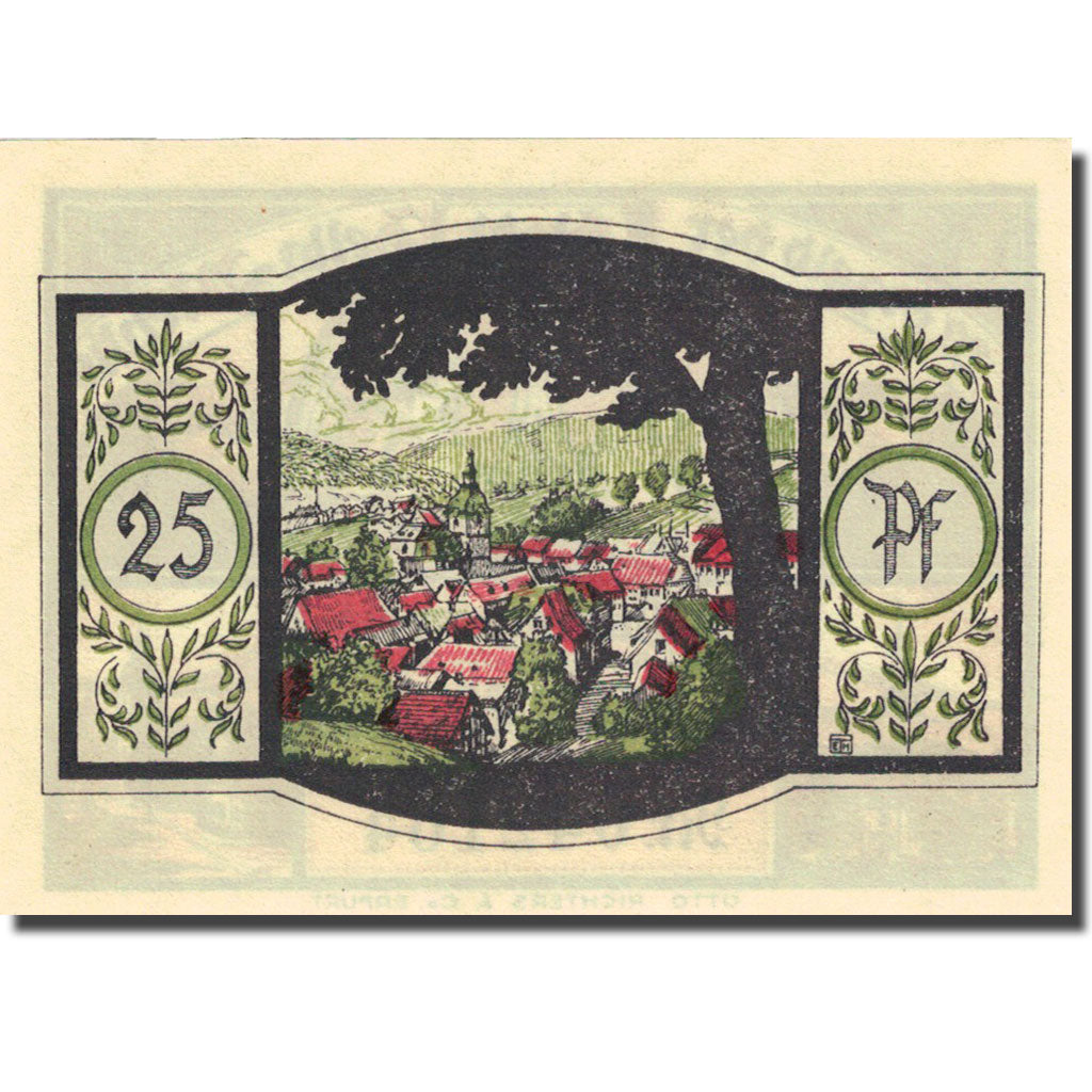 Banknote, Germany, Zella-Mehlis, 25 Pfennig, village, 1921, UNC(63), Mehl:1468.1