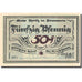 Banknote, Germany, Pyritz, 50 Pfennig, personnage 1, 1921 UNC(63) Mehl 1082.1a