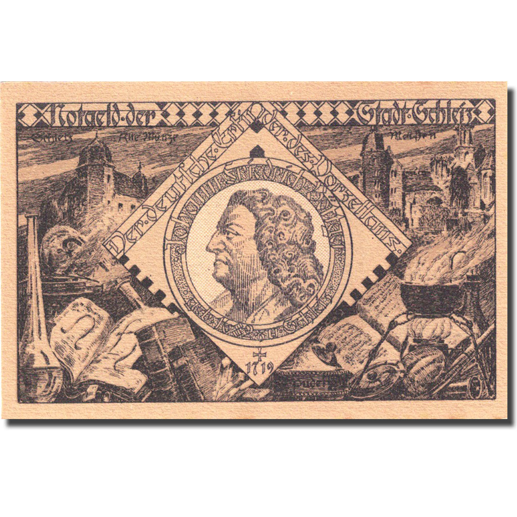 Banconote, Germania, Schleiz 50 Pfennig personnage 2, 1921-12-01 SPL Mehl 1180.1