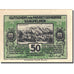 Banknote, Austria, Saalfelden, 50 Heller, personnage 3, 1920 green UNC(63)