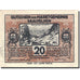 Banknote, Austria, Saalfelden, 20 Heller, personnage 1, 1920 brown AU(55-58)