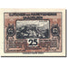 Banknote, Austria, Saalfelden, 25 Heller, personnage 2, 1920 brown UNC(63)