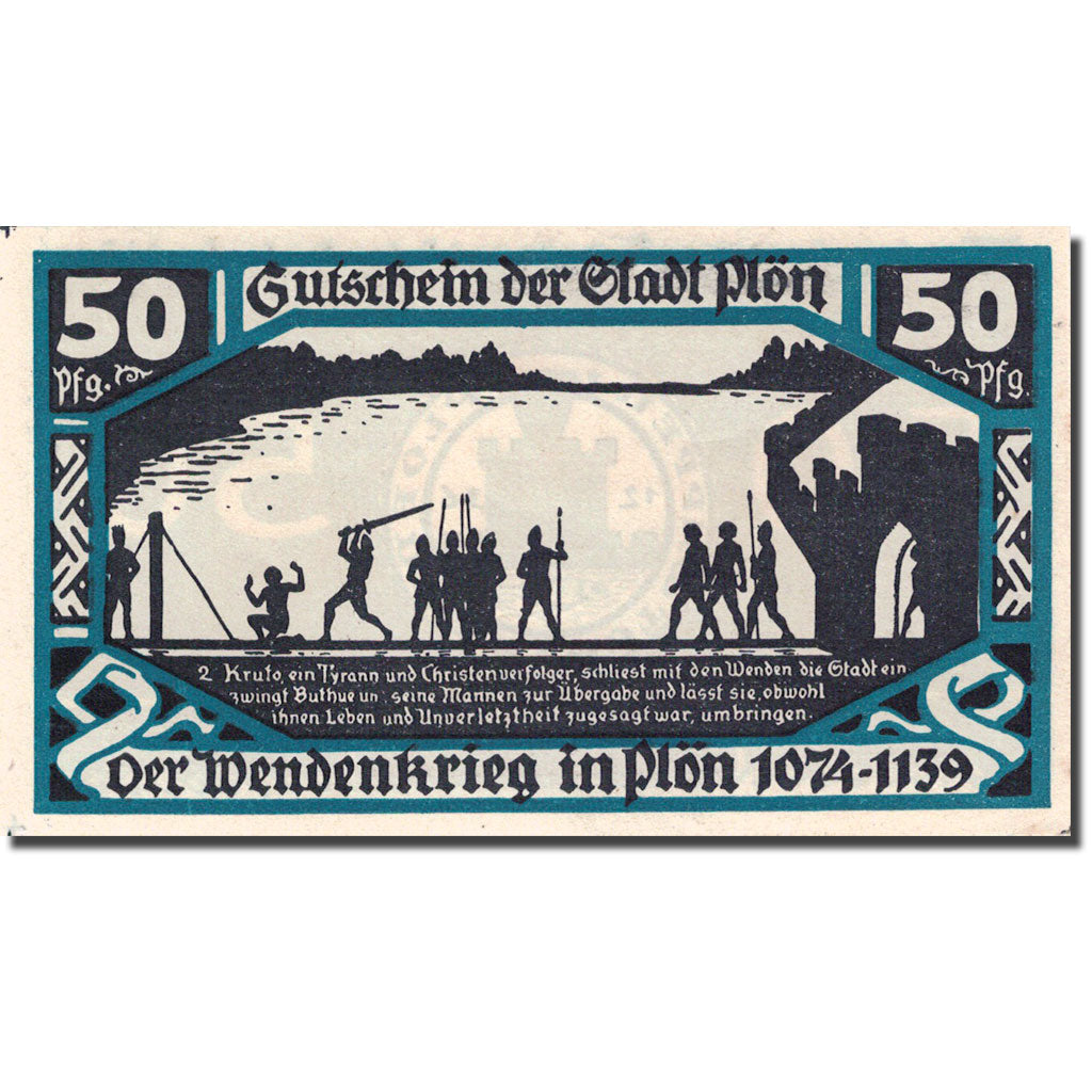 Banknote, Germany, Plön, 50 Pfennig, personnage 1, 1921, UNC(63), Mehl:1064.3a