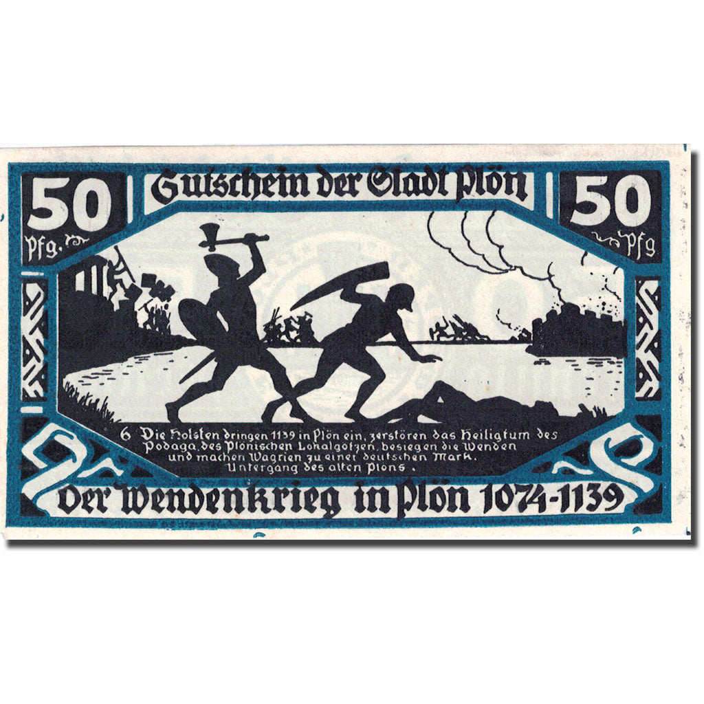 Banknote, Germany, Plön, 50 Pfennig, personnage 5, 1921, UNC(63), Mehl:1064.3a