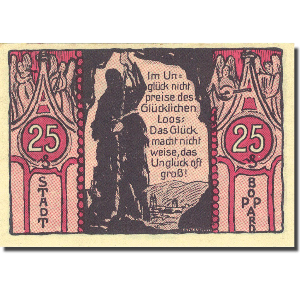 Banconote, Germania, Boppard, 25 Pfennig, personnage 1921-03-31 SPL Mehl 142.2