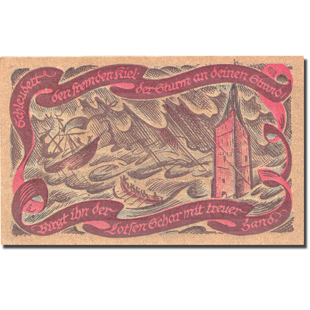 Banknote, Germany, Oldenburg, 50 Pfennig, bateau, 1921, UNC(63), Mehl:1017.1b