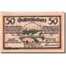Banconote, Germania, Gatersleben, 50 Pfennig, personnage, 1921, SPL Mehl 409.1