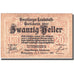 Banknote, Austria, Landesrat, 20 Heller, Blason, 1919, 1919-10-01, AU(50-53)