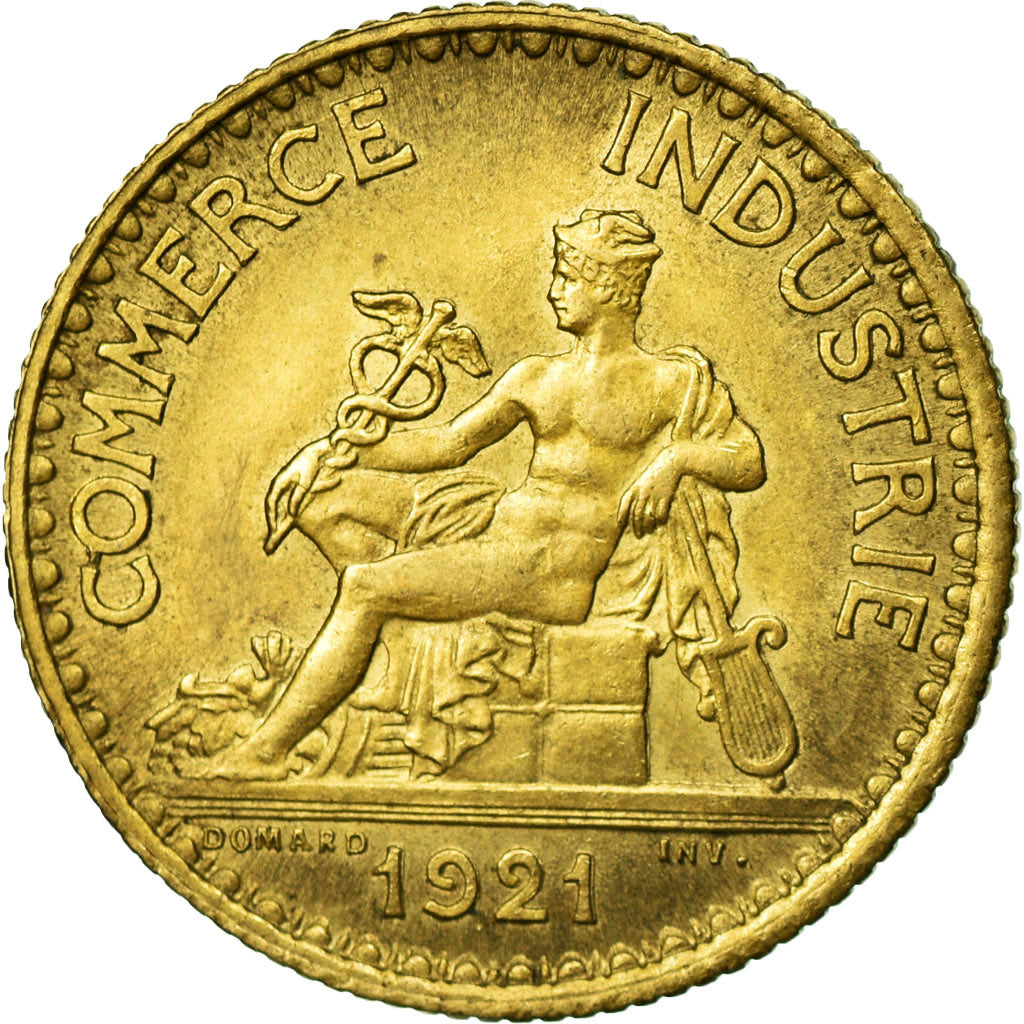 Moneda, Francia, Chambre de commerce, Franc, 1921, EBC, Aluminio - bronce