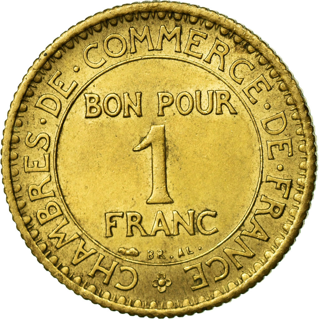 Moneda, Francia, Chambre de commerce, Franc, 1921, EBC, Aluminio - bronce
