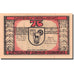 Banknote, Germany, Damme, 75 Pfennig, Eglise, 1922, UNC(63), Mehl:255.1a