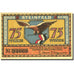 Banknote, Germany, Steinfeld 75 Pfennig Agriculteur 1, 1921 UNC(63) Mehl 1262.6a