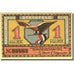 Banconote, Germania, Steinfeld, 1 Mark, Agriculteur 2, 1921 SPL Mehl 1262.6a