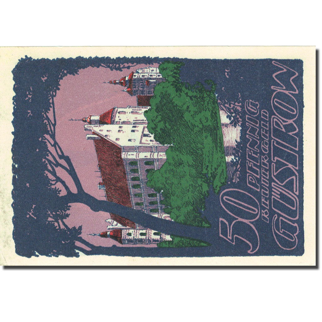 Banknote, Germany, Güstrow, 50 Pfennig, château 1, 1922-05-31 UNC(63) Mehl 495.1