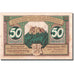 Banknote, Germany, Leutenberg, 50 Pfennig, château, 1921, AU(55-58), Mehl:796.2