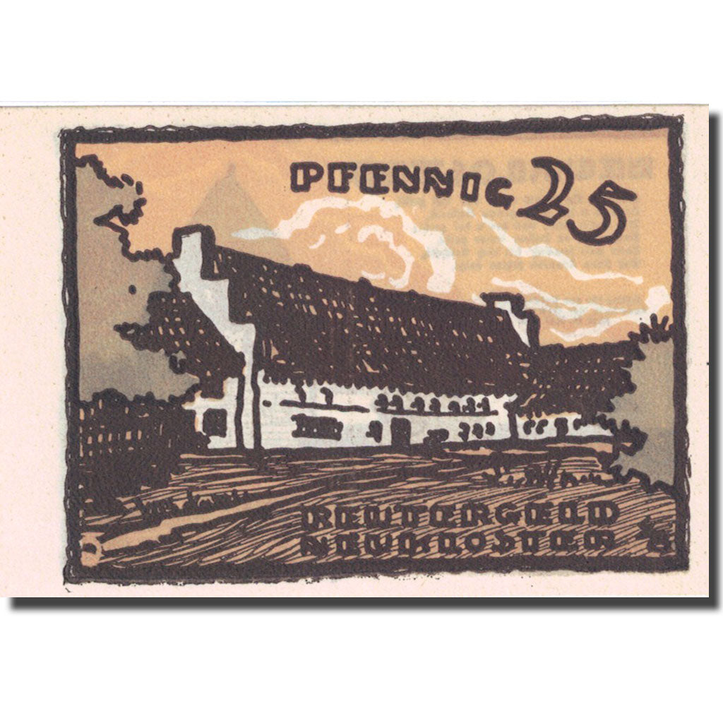 Banknote, Germany, Neukloster, 25 Pfennig, château 1922-05-31 UNC(63) Mehl 951.1