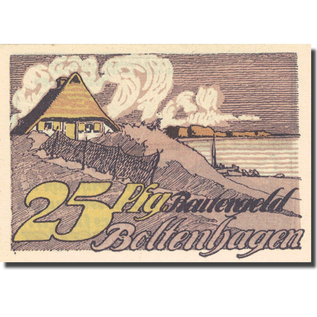 Banconote, Germania, Boltenhagen, 25 Pfennig, paysage, 1922 SPL Mehl 138.1