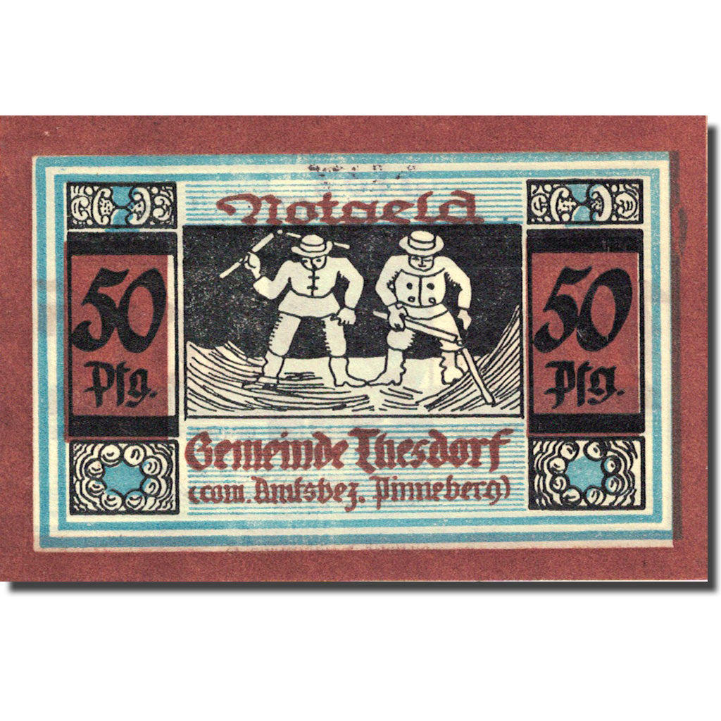 Banknote, Germany, Thesdorf, 50 Pfennig, fermier, 1921, UNC(63), Mehl:1321.1a