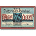 Banknote, Germany, Thesdorf, 75 Pfennig, boulanger, 1921, UNC(63), Mehl:1321.1a