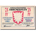 Banknote, Germany Bullenkuhlen 75 Pfennig personnage 1, 1921 UNC(63) Mehl 206.2a