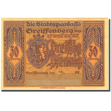 Banknote, Germany Greiffenberg 30 Pfennig, personnage, 1920, UNC(63) Mehl 470.3b