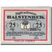 Banknote, Germany, Halstenbek, 25 Pfennig agriculteur, 1921, UNC(63) Mehl 513.1a