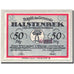 Banknote, Germany, Halstenbek 50 Pfennig Agriculteur 1, 1921 UNC(63) Mehl 513.1a