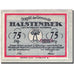 Banknote, Germany, Halstenbek, 75 Pfennig, champs 1, 1921, UNC(63), Mehl:513.1a