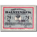 Banknote, Germany, Halstenbek, 75 Pfennig, champs 2, 1921, UNC(63), Mehl:513.1a