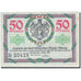 Banknote, Germany, Ohrdruf, 50 Pfennig, château, 1921 UNC(63) Mehl 1012.2b