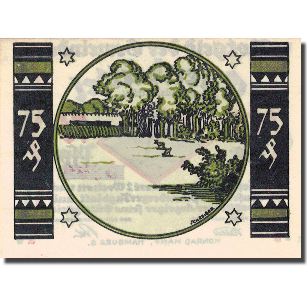 Banknote, Germany, Egenbüttel, 75 Pfennig, champs, 1921, UNC(63), Mehl:308.1