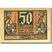 Nota, Alemanha, Schalkau 50 Pfennig château 1, 1921 yellow AU(55-58) Mehl 1171.1