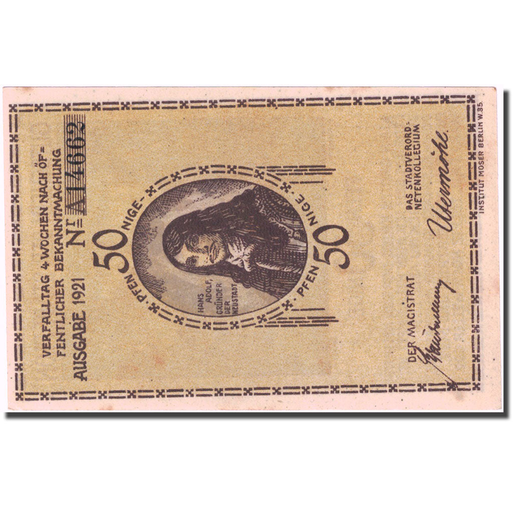 Banknote, Germany, Plön, 50 Pfennig, Eglise, 1921, UNC(60-62), Mehl:1064.1