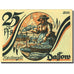 Banknote, Germany, Dassow, 25 Pfennig, pêcheur, 1922 UNC(63) Mehl 260.1
