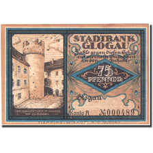 Banknote, Germany, Glogau, 75 Pfennig, château, 1922, UNC(63), Mehl:440.1