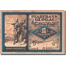 Banknote, Germany, Glogau, 1 Mark, Bataille, 1922, UNC(60-62), Mehl:440.1