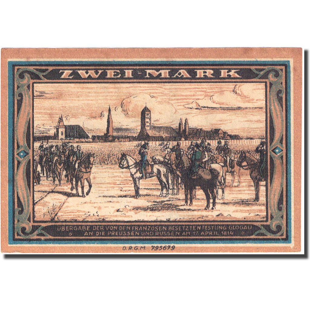 Banknote, Germany, Glogau, 2 Mark, armée, 1922, UNC(63), Mehl:440.1