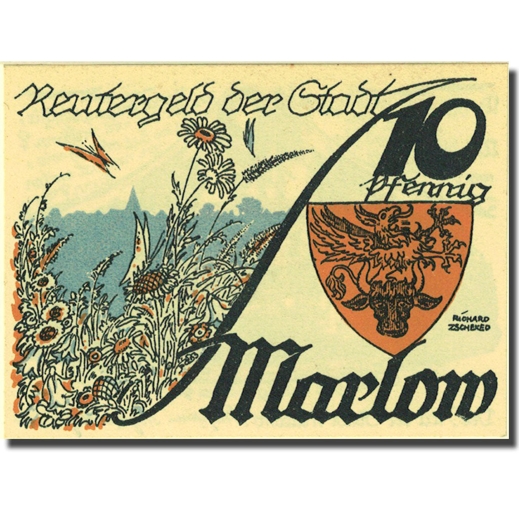 Banconote, Germania, Marlow, 10 Pfennig, personnage, 1922 SPL Mehl 872.1