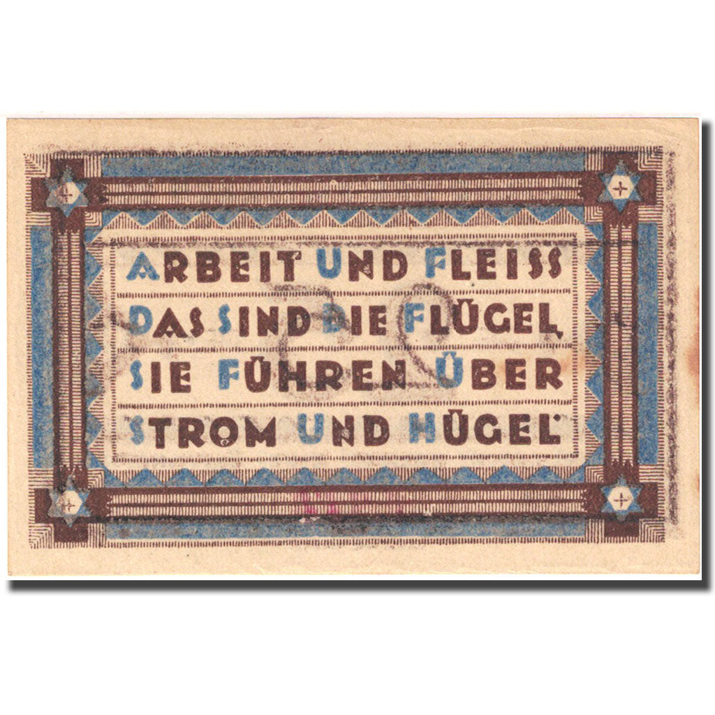 Billete, Alemania, Heede, 25 Pfennig, valeur faciale 1, 1921 SC Mehl 586.1a