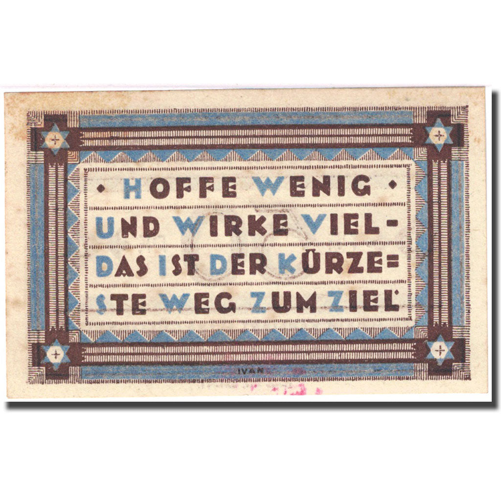 Billete, Alemania, Heede, 50 Pfennig, Valeur faciale 3, 1921 EBC Mehl 586.1a