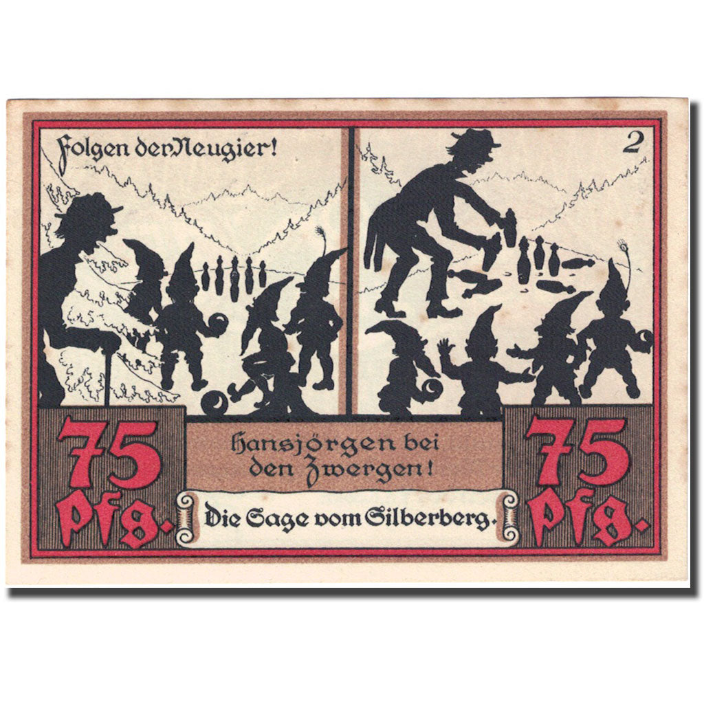 Banknote, Germany, Wünschendorf, 75 Pfennig personnage 1 AU(55-58) Mehl 1457.2