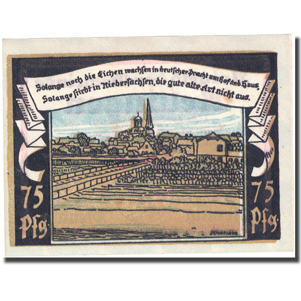 Banknote, Germany, Rellingen, 75 Pfennig, village 1, 1921, UNC(63), Mehl:1113.1