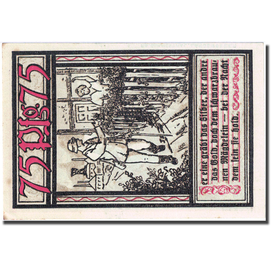 Banconote, Germania, Bochum, 75 Pfennig, mineurs 3, 1921-11-01 SPL Mehl 127.1a