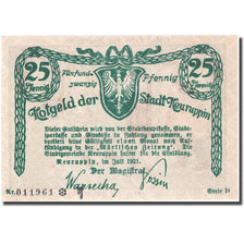 Banknote, Germany, Neuruppin, 25 Pfennig, personnage, 1921, UNC(63), Mehl:959.2