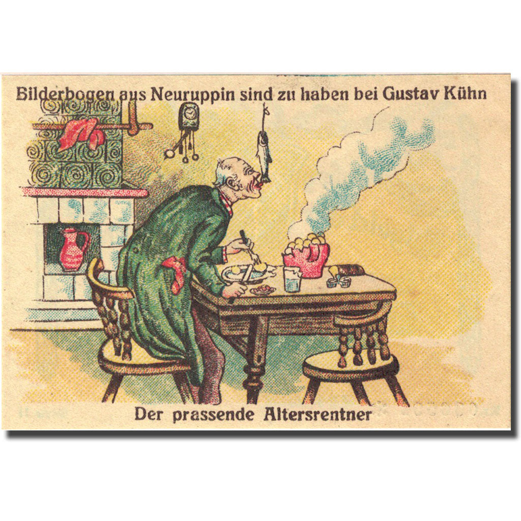Banknote, Germany, Neuruppin, 50 Pfennig, personnage 1, 1921, UNC(63) Mehl 959.2