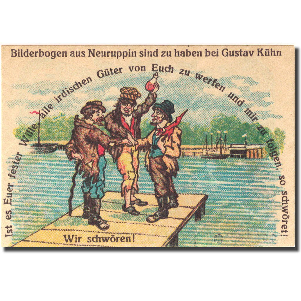 Banknote, Germany, Neuruppin, 50 Pfennig, personnage 3, 1921, UNC(63) Mehl 959.2