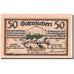 Banknote, Germany, Gatersleben, 50 Pfennig personnage 3, 1921 UNC(63) Mehl 409.1