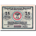 Banknote, Germany, Tangstedt, 25 Pfennig, Monument, 1921, UNC(63), Mehl:1309.1a