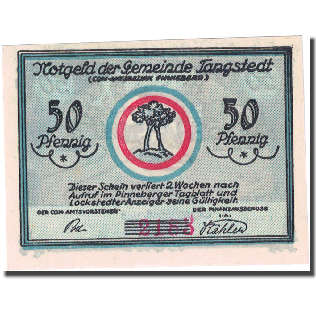 Banknote, Germany, Tangstedt, 50 Pfennig, Maison, 1921, UNC(63), Mehl:1309.1a