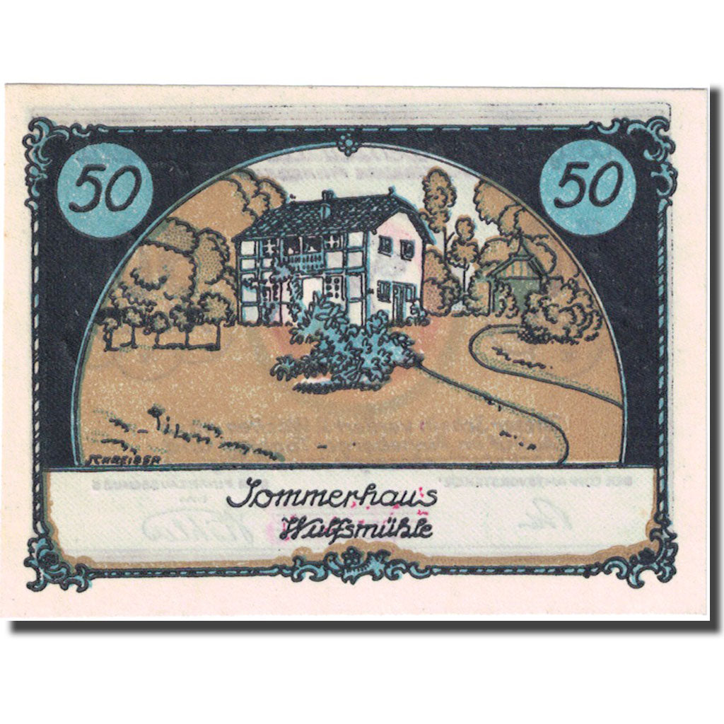 Banknote, Germany, Tangstedt, 50 Pfennig, Maison, 1921, UNC(63), Mehl:1309.1a